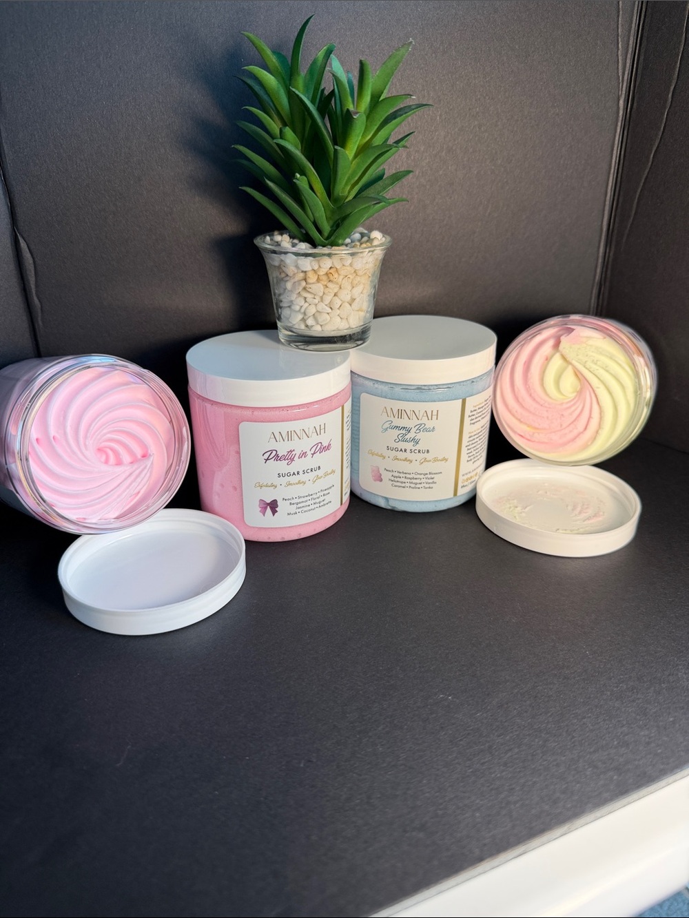 Aminnah Whipped Body Butter and Sugar Scrub Bundle 💕